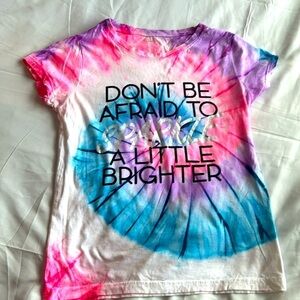 Grip Active Girls Tie-Dye Blue, Purple, & Pink Inspiration Shirt Size Medium